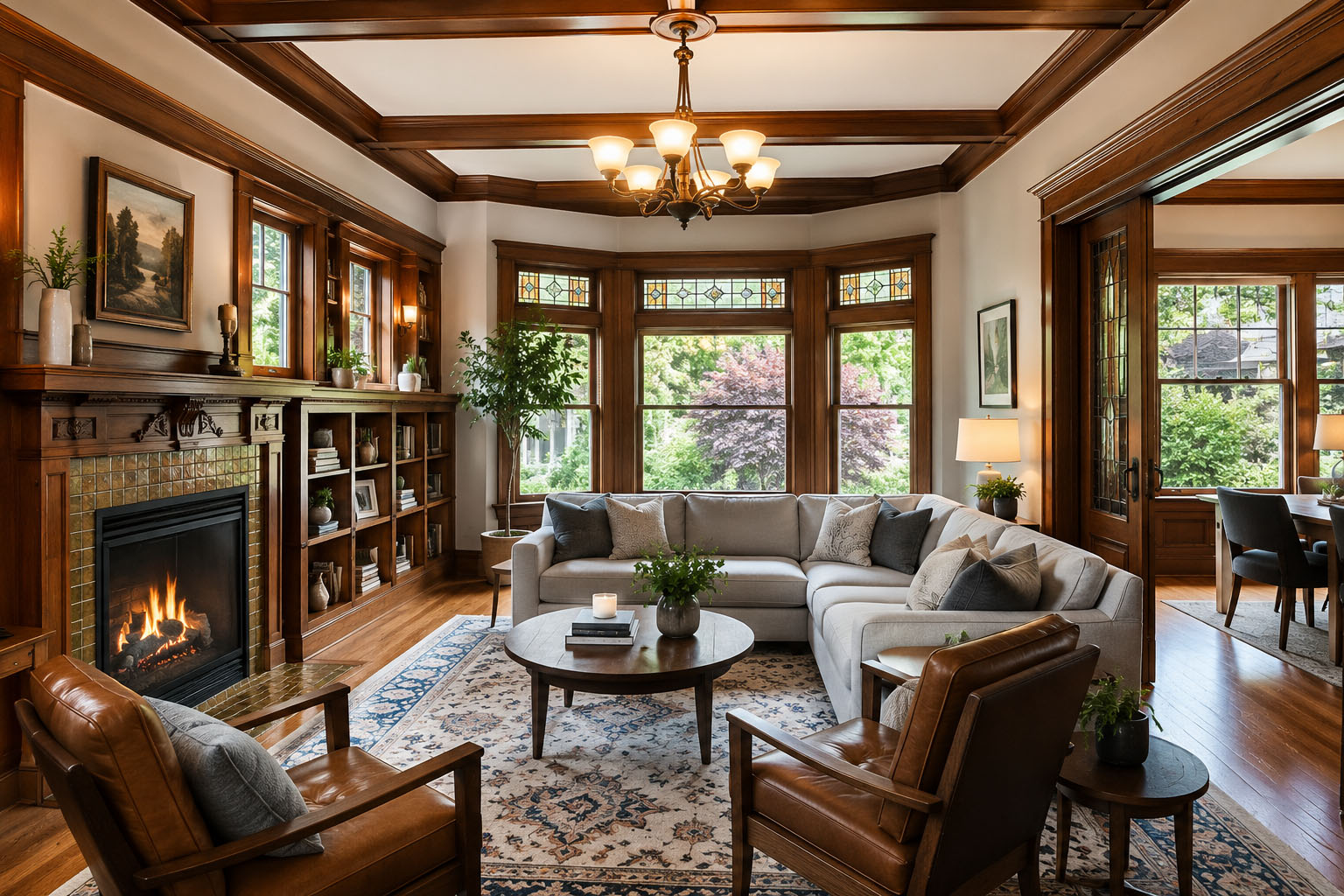 New Andersen replacement windows letting in natural light in a Montclair NJ home