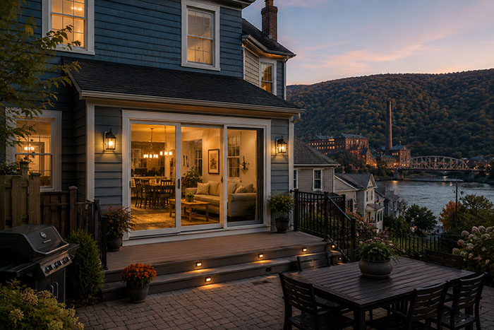 Andersen Certified Elite Contractor installing replacement windows in Slatington PA
