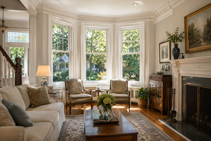 New Andersen replacement windows letting in natural light in a Westfield NJ home